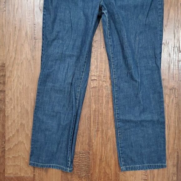 Tommy Hilfiger Patch Pockets Straight Leg Jeans  36" Waist Classic Dark Denim - Picture 6 of 9